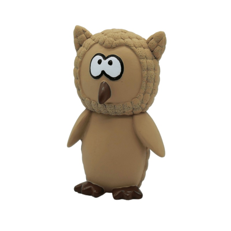 Jouet En Latex Avec "squeaker" Pour Chien - Hibou 5"