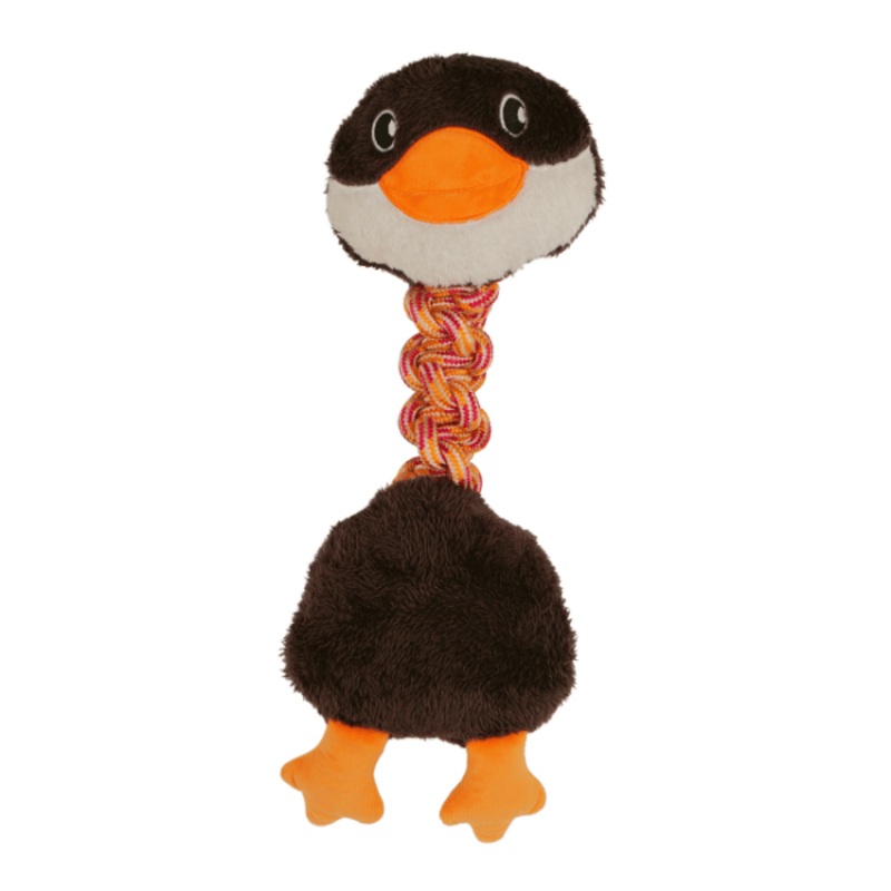 Jouet En Peluche Avec Corde Pour Chien - Canard Sauvage 16"