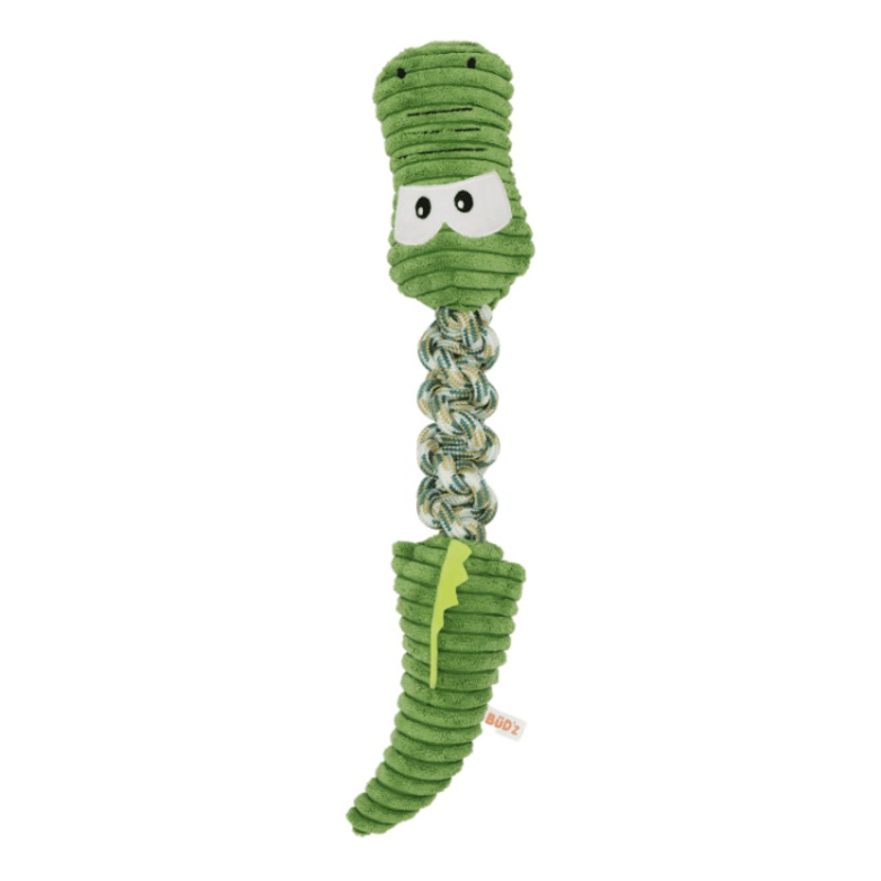 Jouet En Peluche Avec Corde Pour Chien - Croco Du Bayou 17"