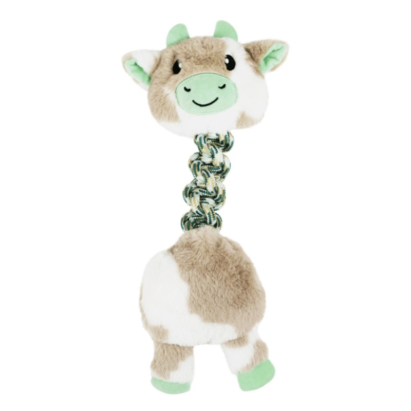 Jouet En Peluche Avec Corde Pour Chien - Vache De L'himalaya 17"