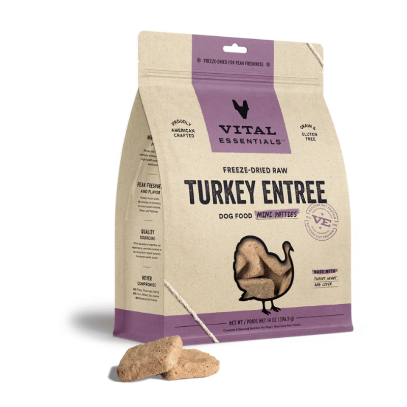 Mini Galette de repas lyophilise pour chiens -  Dinde
