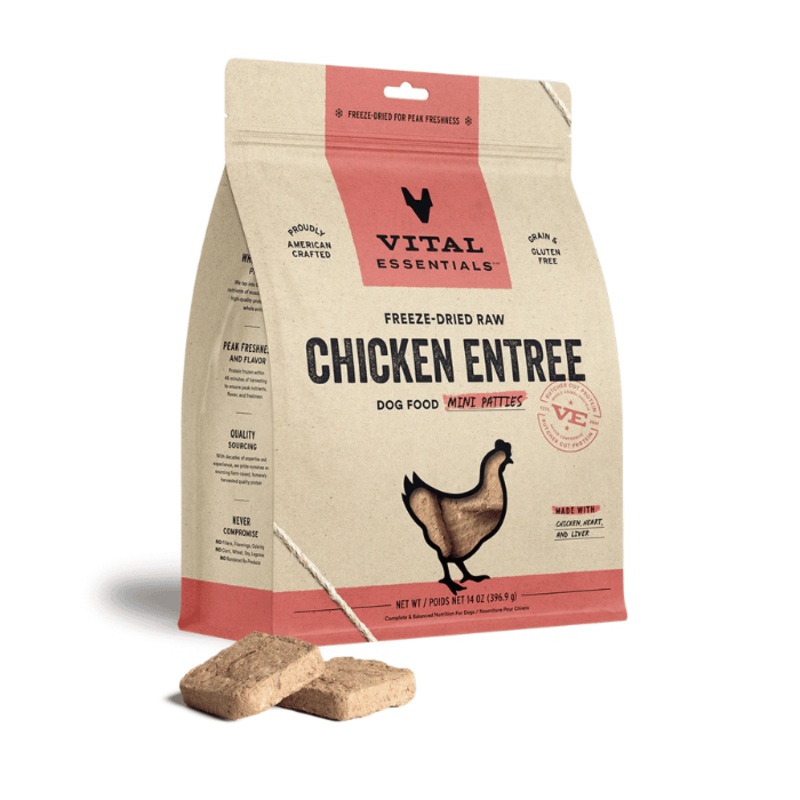 Mini galettes de poulet Lyophilises pour chiens