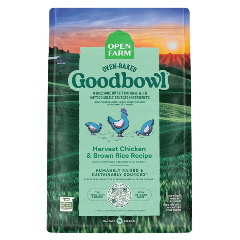 Nourriture pour chien Open Farm GoodBowl Rcolte de poulet et de riz brun