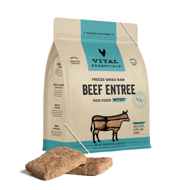 Repas de Boeuf Cru Lyophilis VITAL ESSENTIALS - Galette