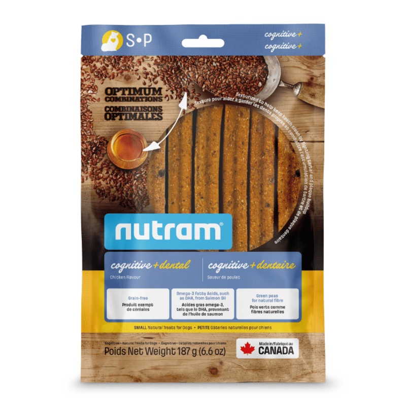 Combinaisons Optimales Cognitive+ Dentaire, Gteries Pour Chien, Poulet 187g