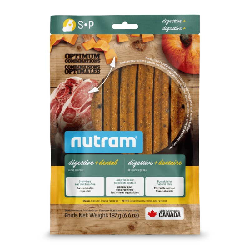 Combinaisons Optimales Digestive+ Dentaire, Gteries Pour Chien, Agneau 187g
