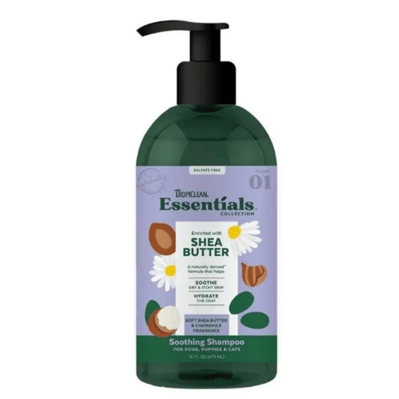 Essentials  Shampoing apaisant au beurre de karit 16 oz