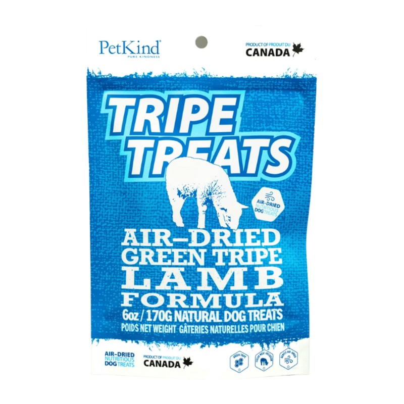 Gterie pour chien Tripes vertes d'agneau Petkind 6oz