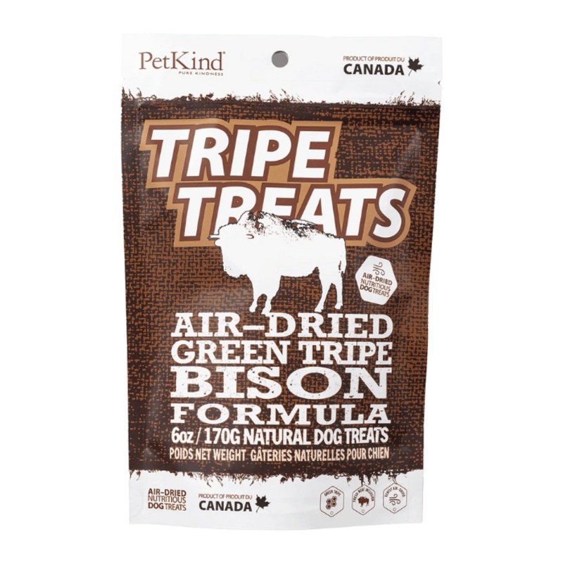 Gterie pour chien Tripes vertes de bison Petkind 6oz