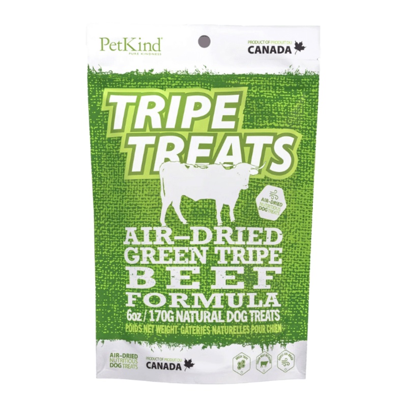 Gterie pour chien Tripes vertes de boeuf Petkind 6oz
