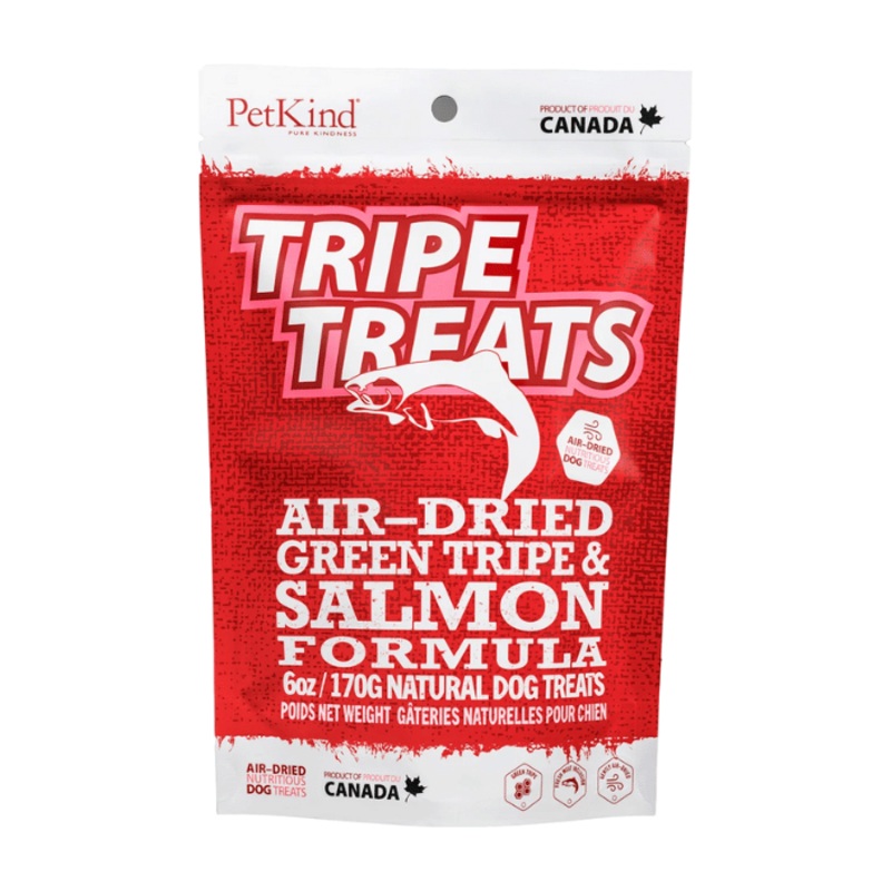 Gteries pour chien Tripes vertes d'agneau + saumon 6oz