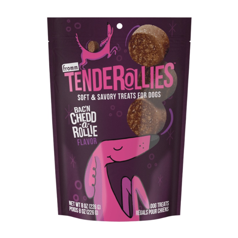 Gteries tendres pour chiens Tenderollies Bacon et Cheddar
