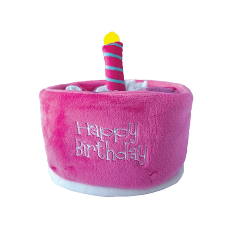 Jouet de fouille FouFit gteau d'anniversaire rose 5''