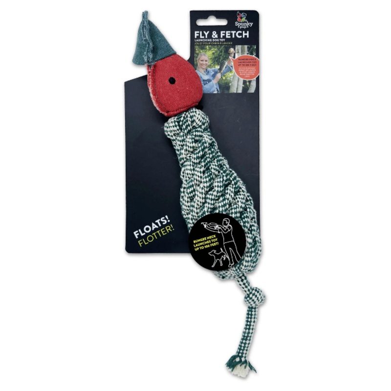 Jouet pour chien  lancer - Fly & Fetch - Canard en corde