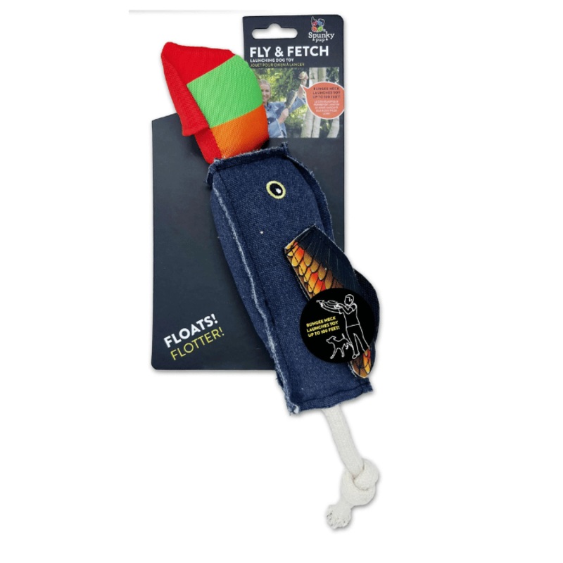 Jouet pour chien  lancer - Fly & Fetch - Toucan canvas