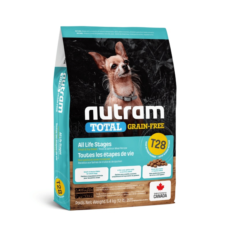 Nourriture pour chiens Nutram Total Petite Race Sans Grains Saumon Et Truite T28