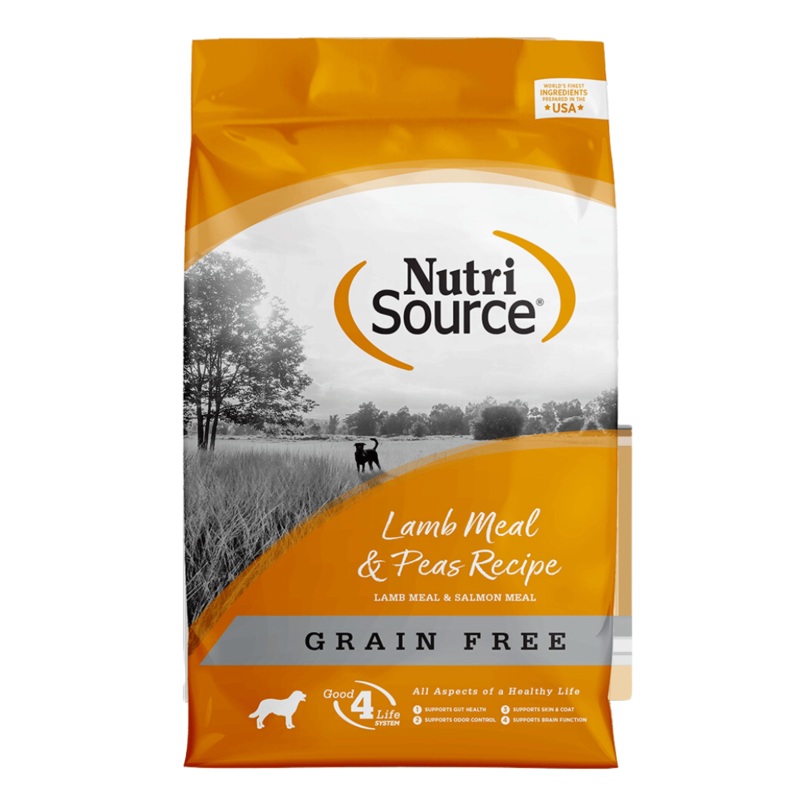 Nourriture pour chiens NutriSource Recette de farine d'agneau et de petits pois
