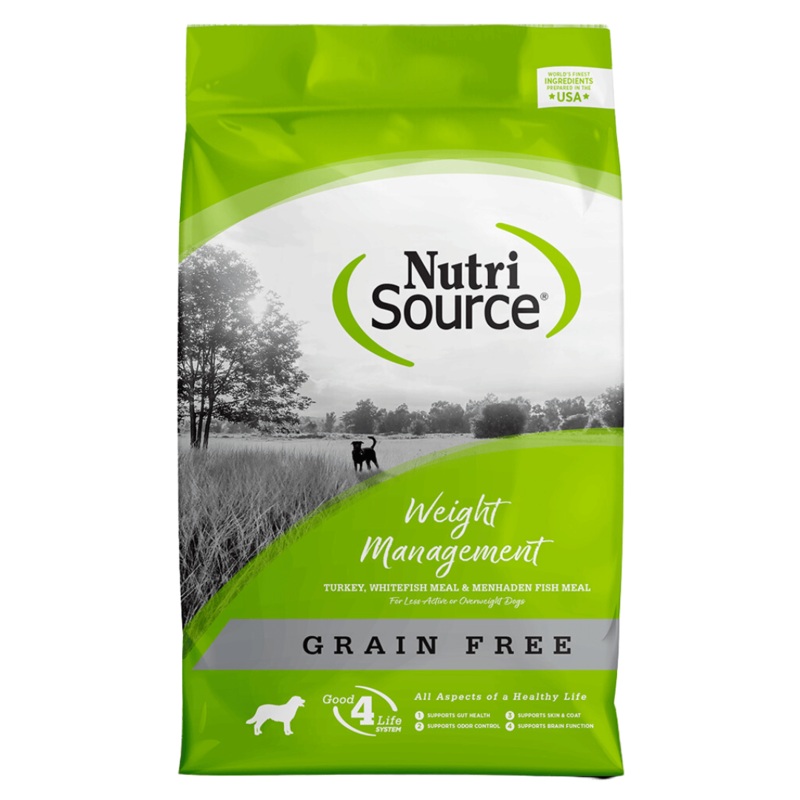 Nourriture pour chiens NutriSource Recette de gestion du poids sans grains