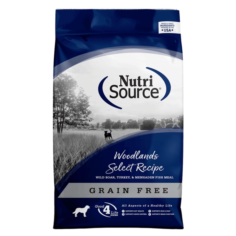 Nourriture pour chiens NutriSource Recette de slection des terres boises