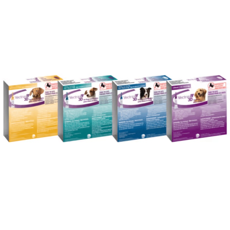 Vectra 3D - Protection Antiparasitaire Mensuelle pour Chiens