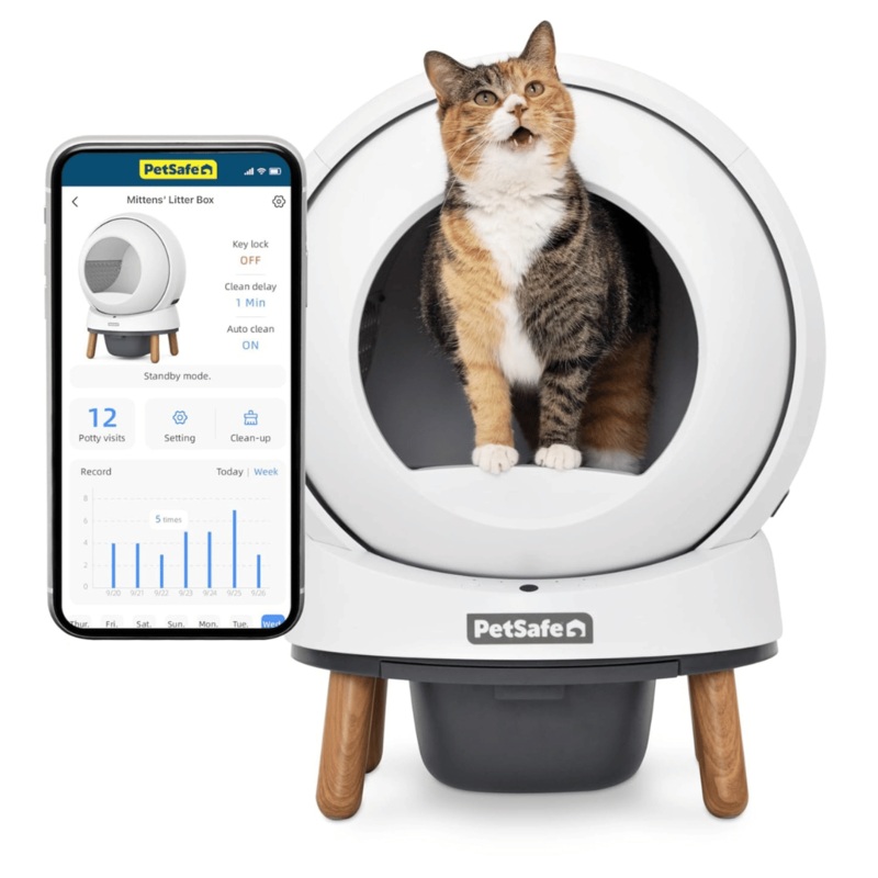 Bac  litire autonettoyant ScoopFree SmartSpin