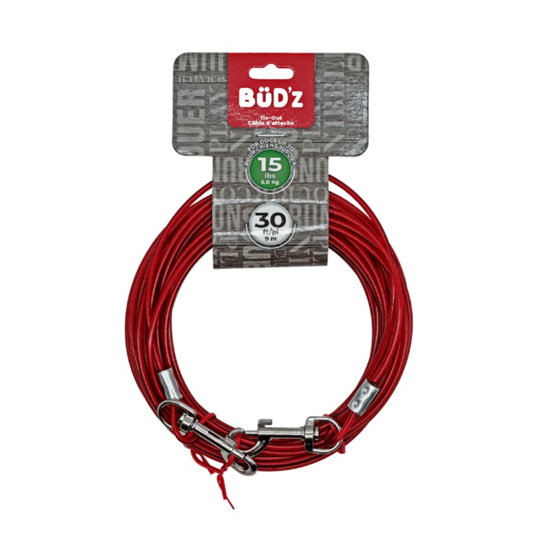 Bud'z Cable D'attache 30 pieds - jusqu' 15 lbs
