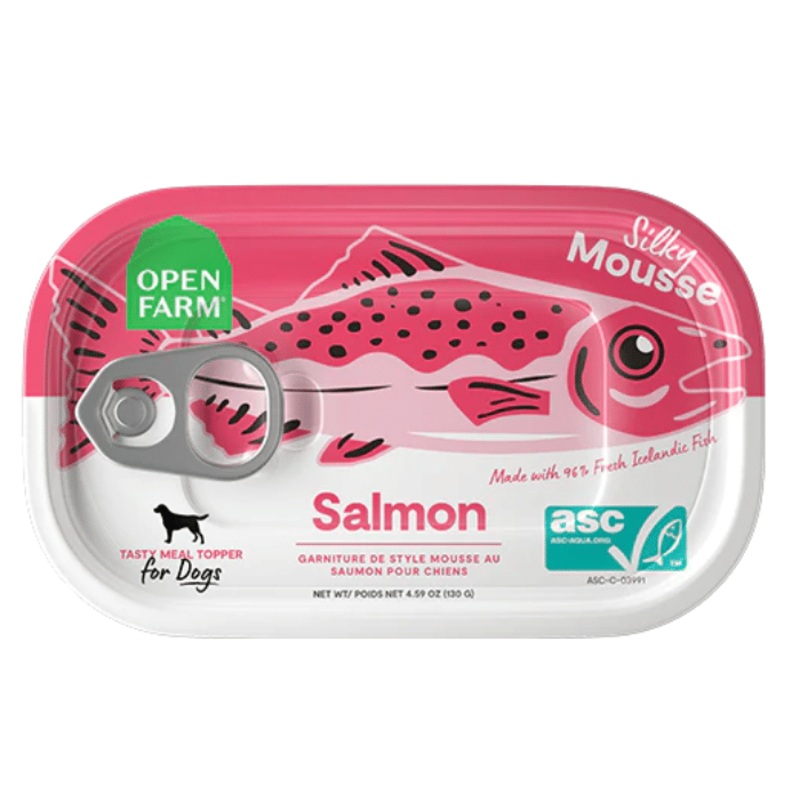 Garniture de style mousse au saumon pour chiens 4.5oz
