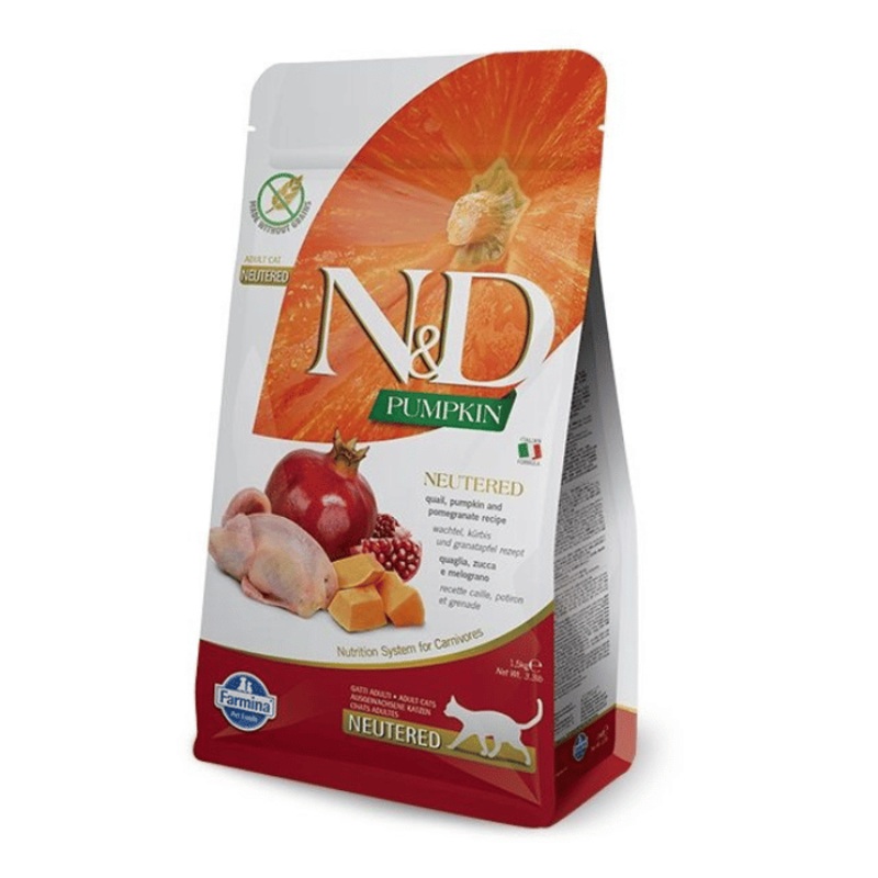Nourriture pour chat strilis Farmina N&d Citrouille Sans Grains Caille