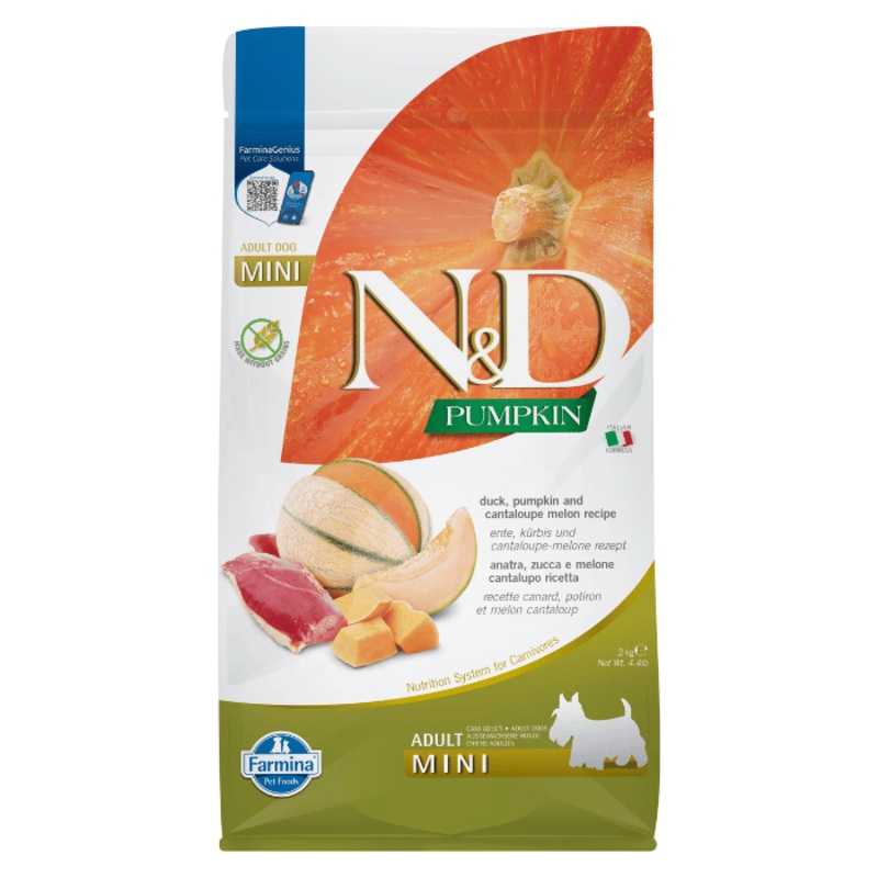 Nourriture pour chiens Farmina N&d Citrouille Sans Grains Canard & Cantaloupe Mini