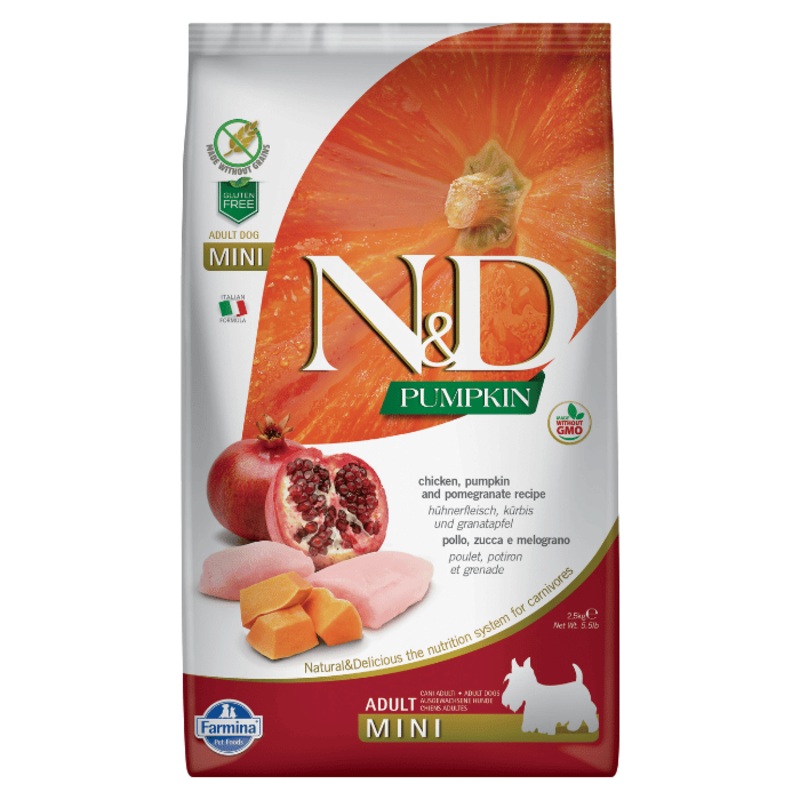 Nourriture pour chiens Farmina N&d Citrouille Sans Grains Poulet & Grenade Mini