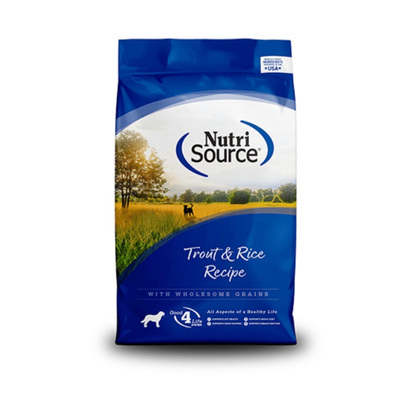 Nourriture pour chiens NutriSource Recette de truite et de riz