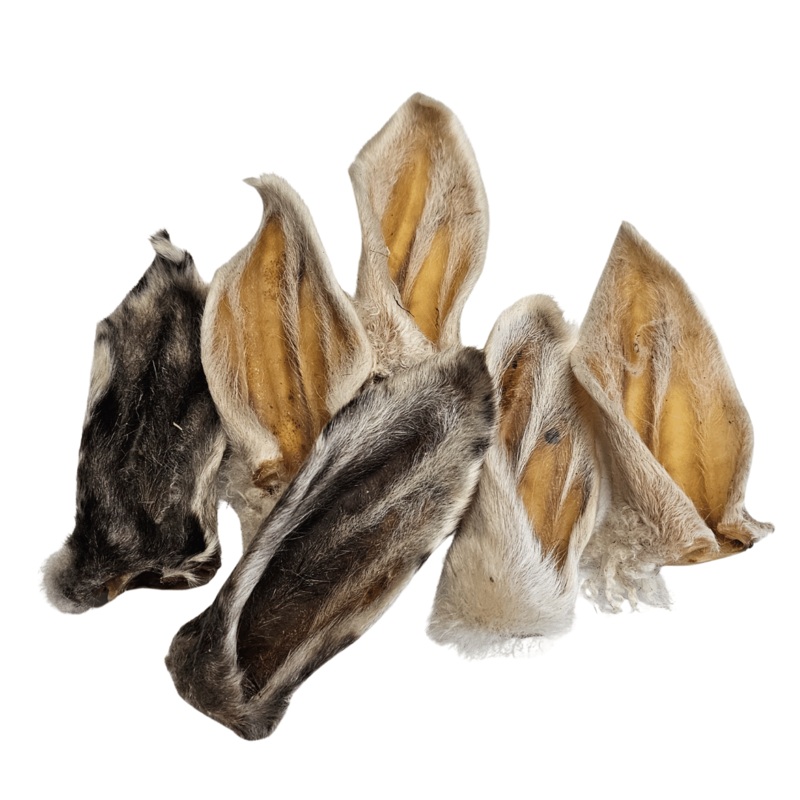 oreilles d'agneau deshydrates avec poils 80g
