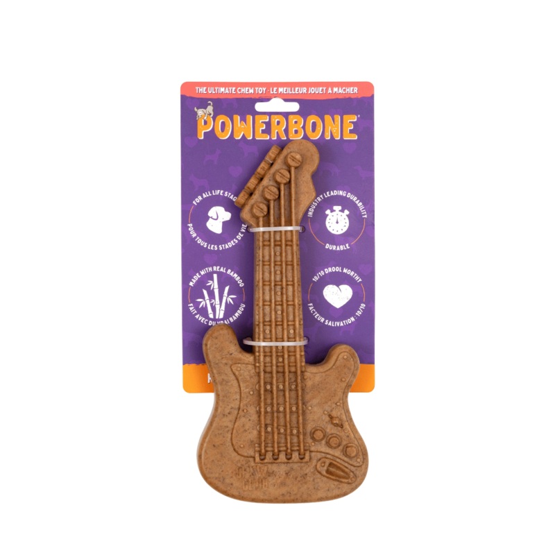 Powerbone Jouet  Mcher Pour Chien, Nylon & Bambou - Guitare