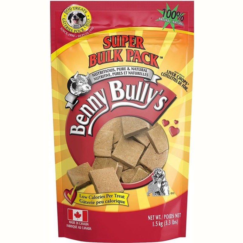 Gterie pour chien Benny Bully's Cotelettes De Foie 1.5KG