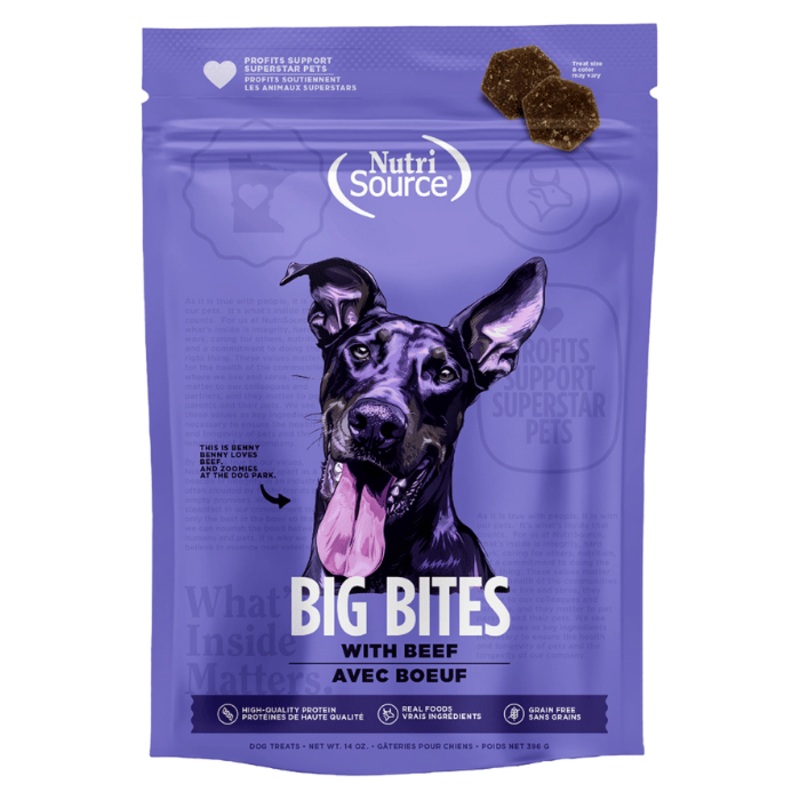 Gteries pour chiens - Grosses bouches de buf 14oz