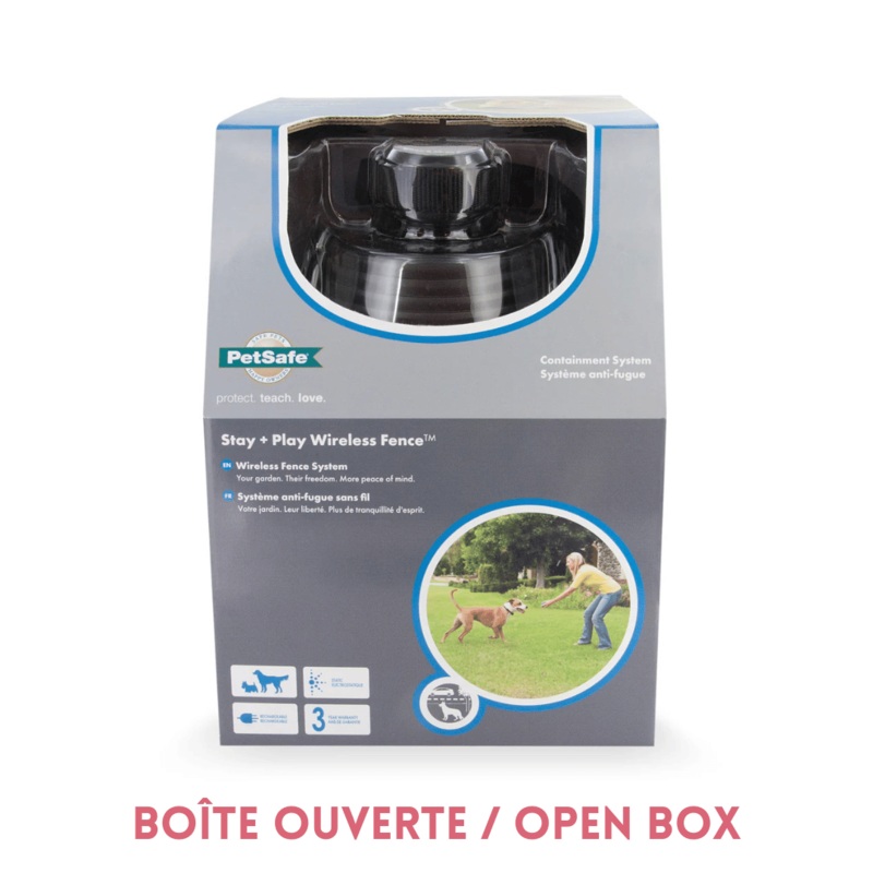 Systme anti-fugue PetSafe stay and play - BOITE OUVERTE