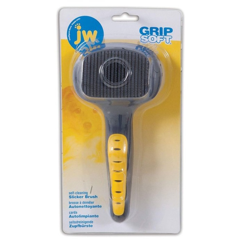 Brosse auto-nettoyante slicker JW Pet
