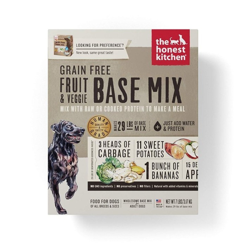 Nourriture dshydrat Honest Kitchen Preference Base Mix Fruits et Lgumes Sans Grain