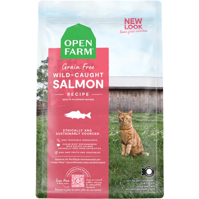 Nourriture Pour Chat Open Farm Saumon Sauvage Sans Grain