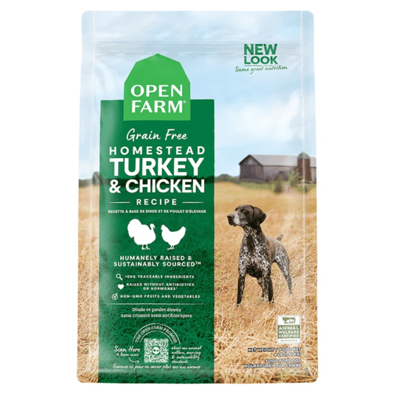 Nourriture pour chien Open Farm Dinde et Poulet sans grain