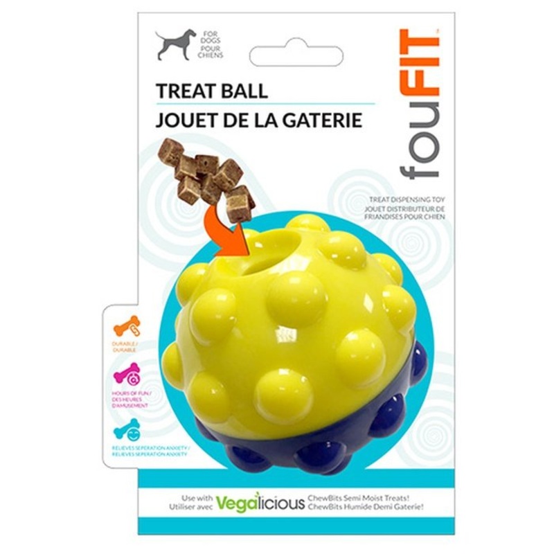 Balle distributrice de friandises pour chien