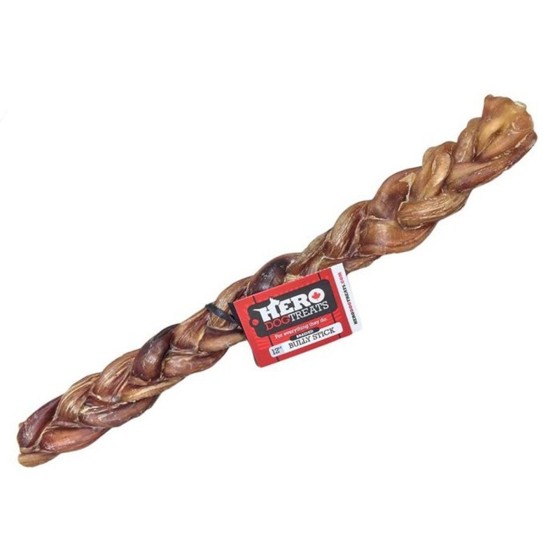 Bully Stick Bton de Buf Tress 12''