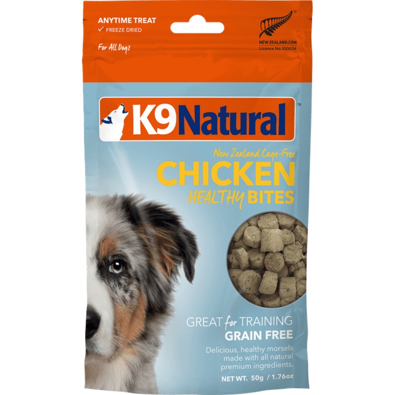 Gteries lyophilise pour chien K9 Natural Healthy Bites au Poulet