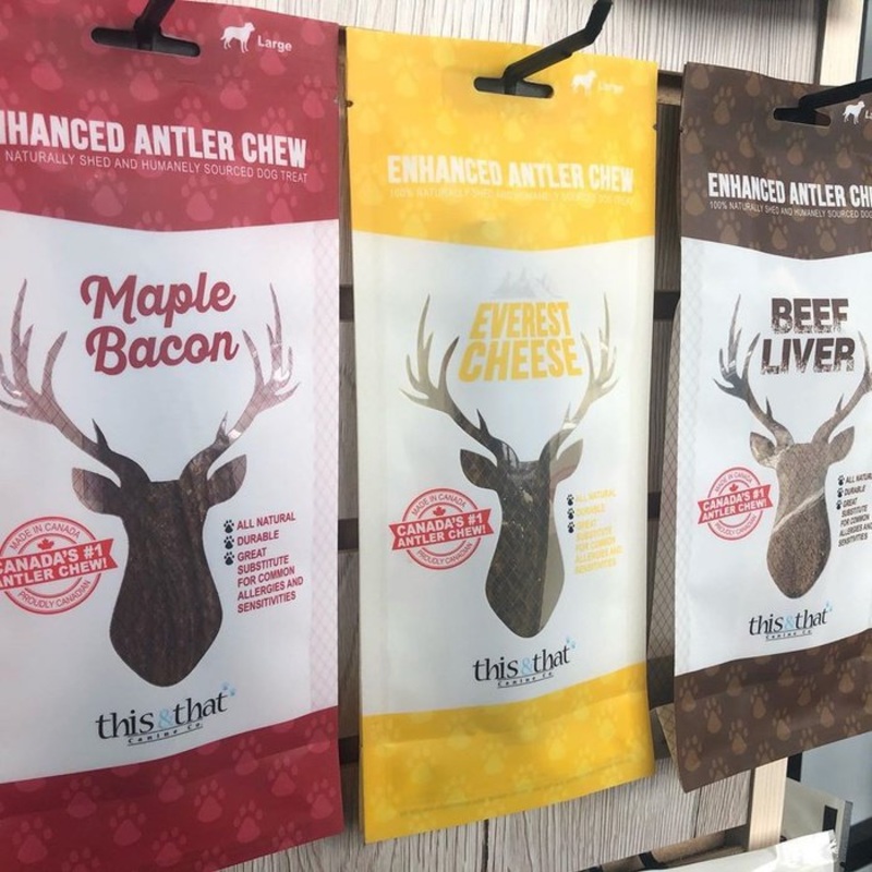 Bois de cerf coup  saveur de bacon et rable