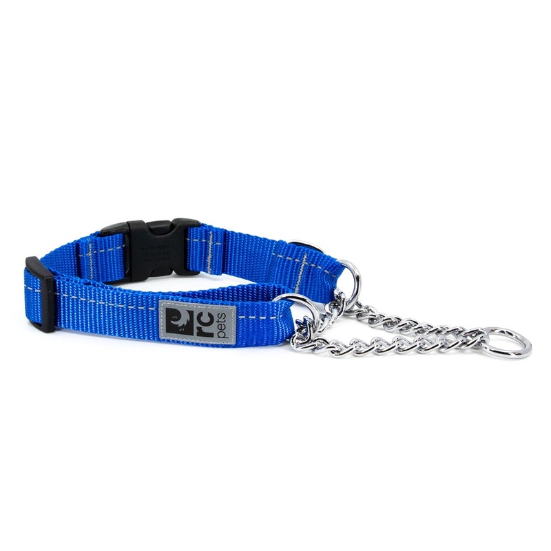 Collier martingale chane  clip Quick Release Bleu