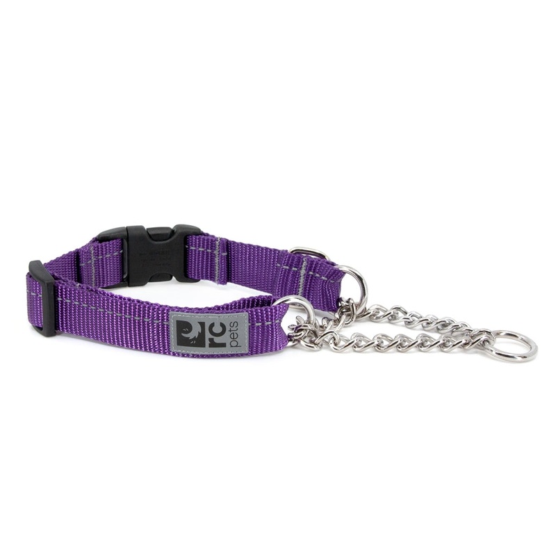 Collier martingale chane  clip Quick Release Mauve