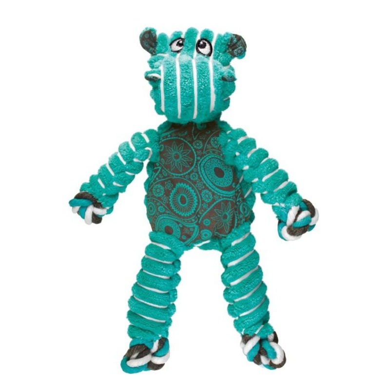 Jouet pour chien Kong floppy knots Hippopotame