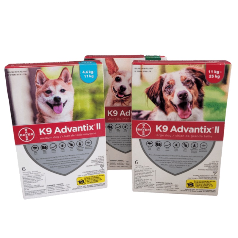 K9 advantix II protection contre les puces et les tiques Paq de 6