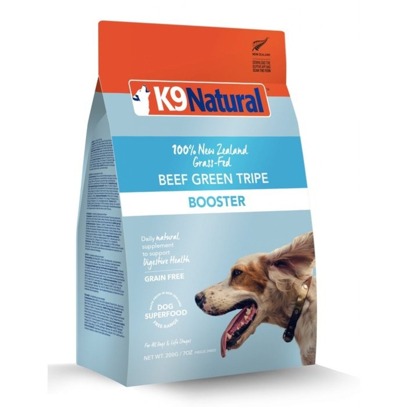 K9 Natural Booster tripes vertes de buf 250g