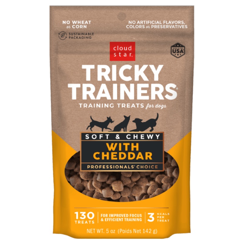 Tricky Trainers Chewy Gterie pour chien au Fromage Cheddar